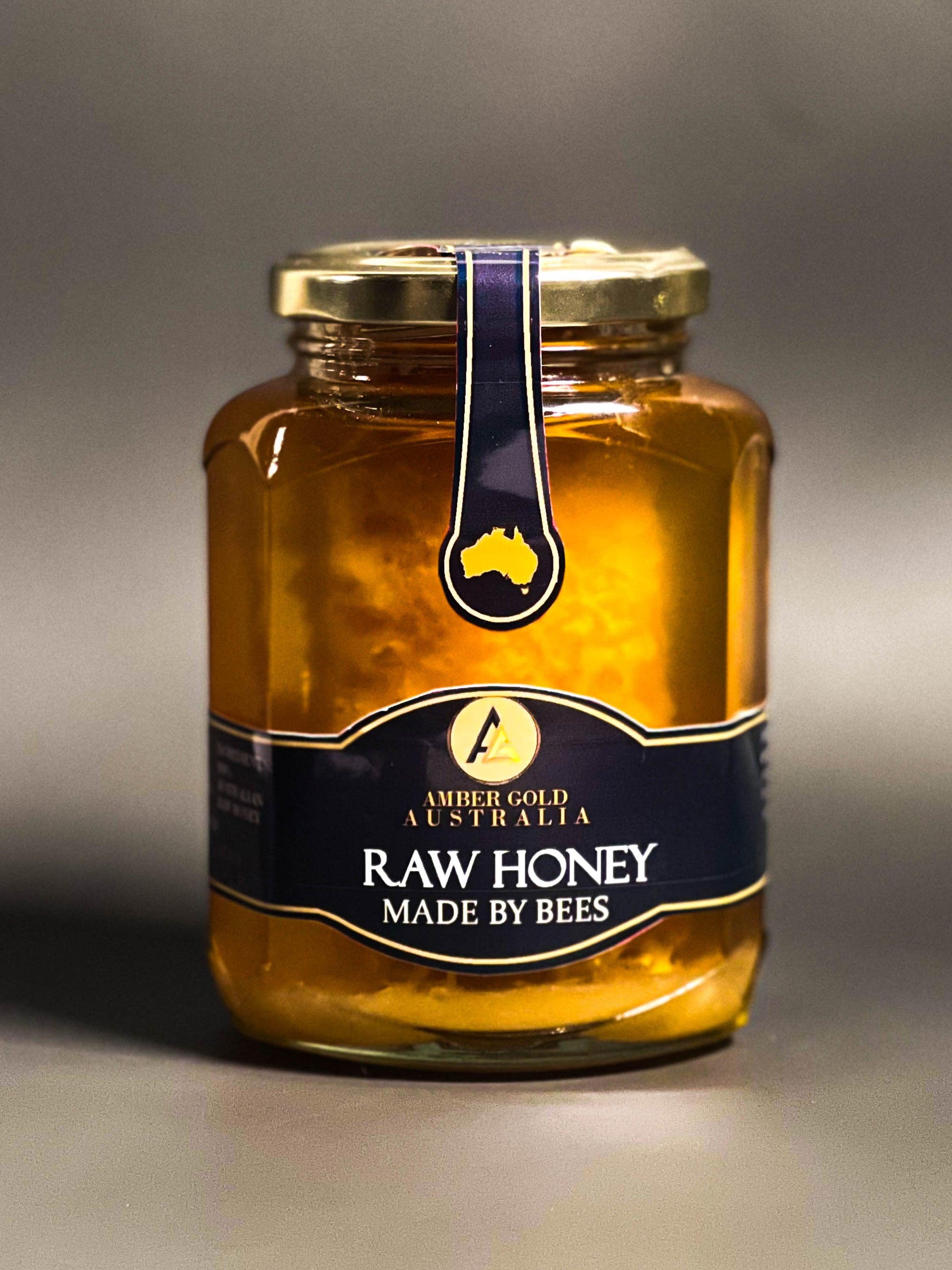 Honey With Comb - Amber Gold Honey